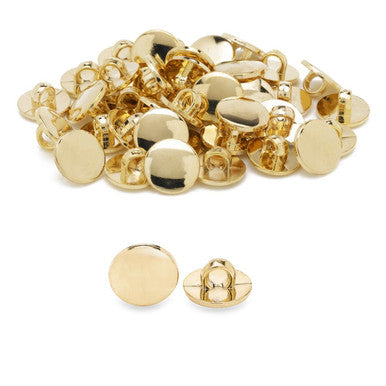 Round Shank Buttons (Pack of 100) - Gold