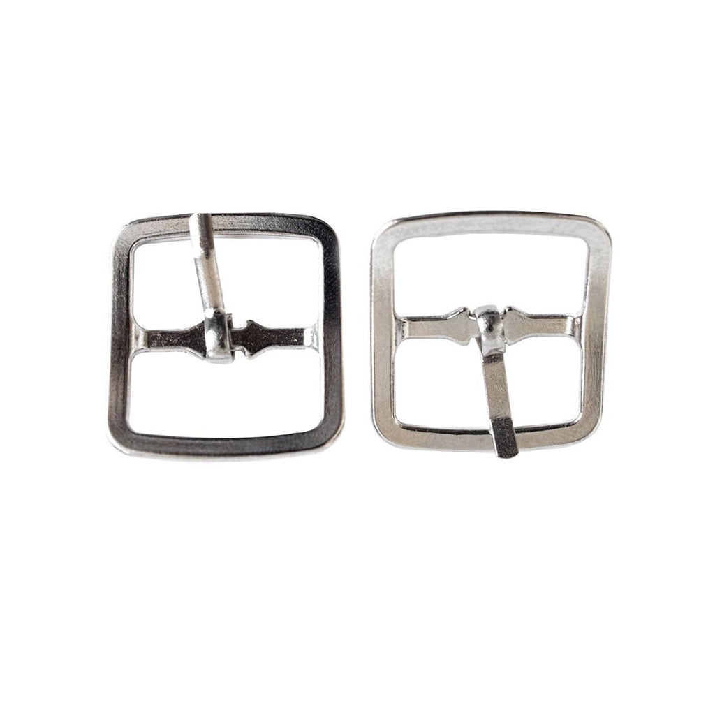 Silver Metal Belt Buckle with One Pin Bar - (Pack of 2)