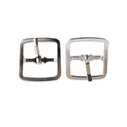 Silver Metal Belt Buckle with One Pin Bar - (Pack of 2)