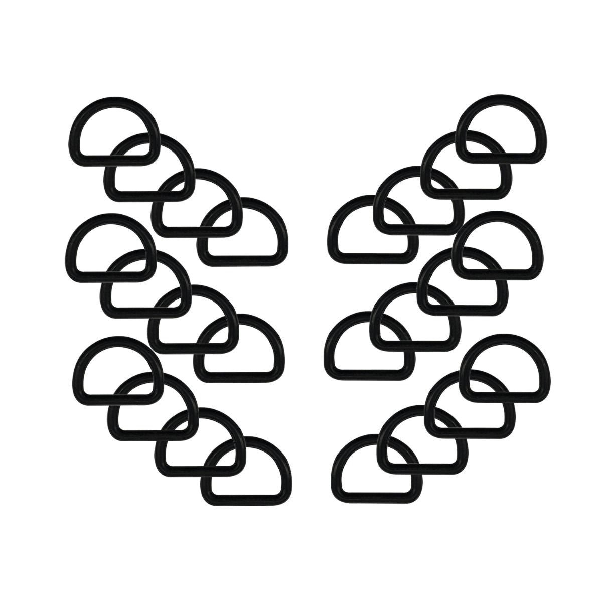 Plastic D-Rings - (Pack of 10)