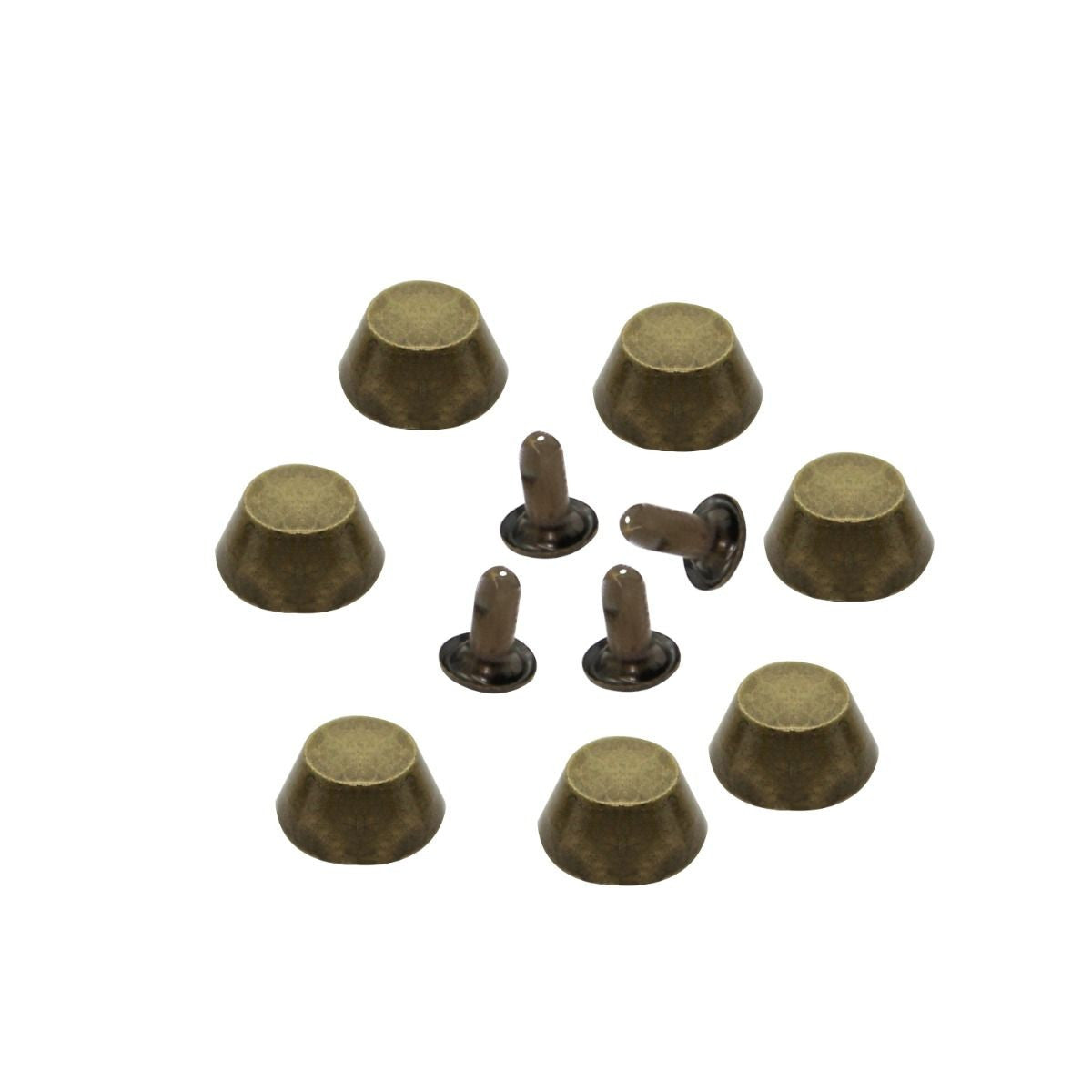 10mm Flat Head Mushroom Stud - (Pack of 100)