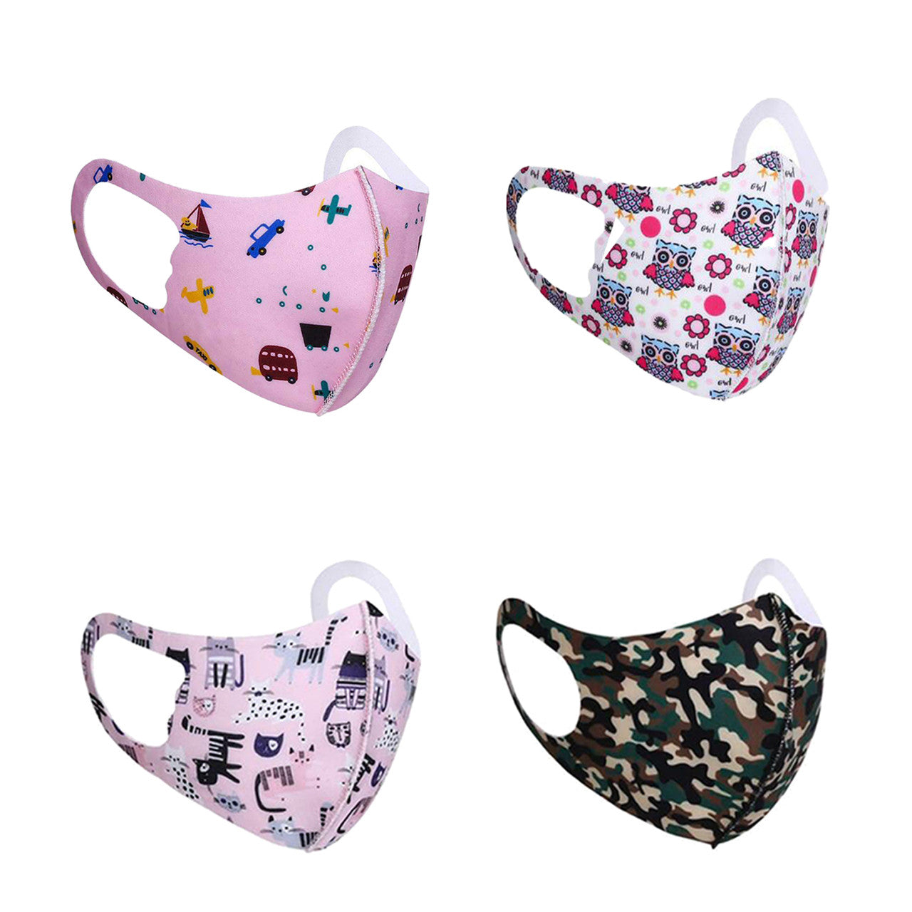 Kids Mouth Protection Printed Face Mask