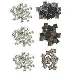 15mm Plastic Pyramids with Rivets (Pack of 100)