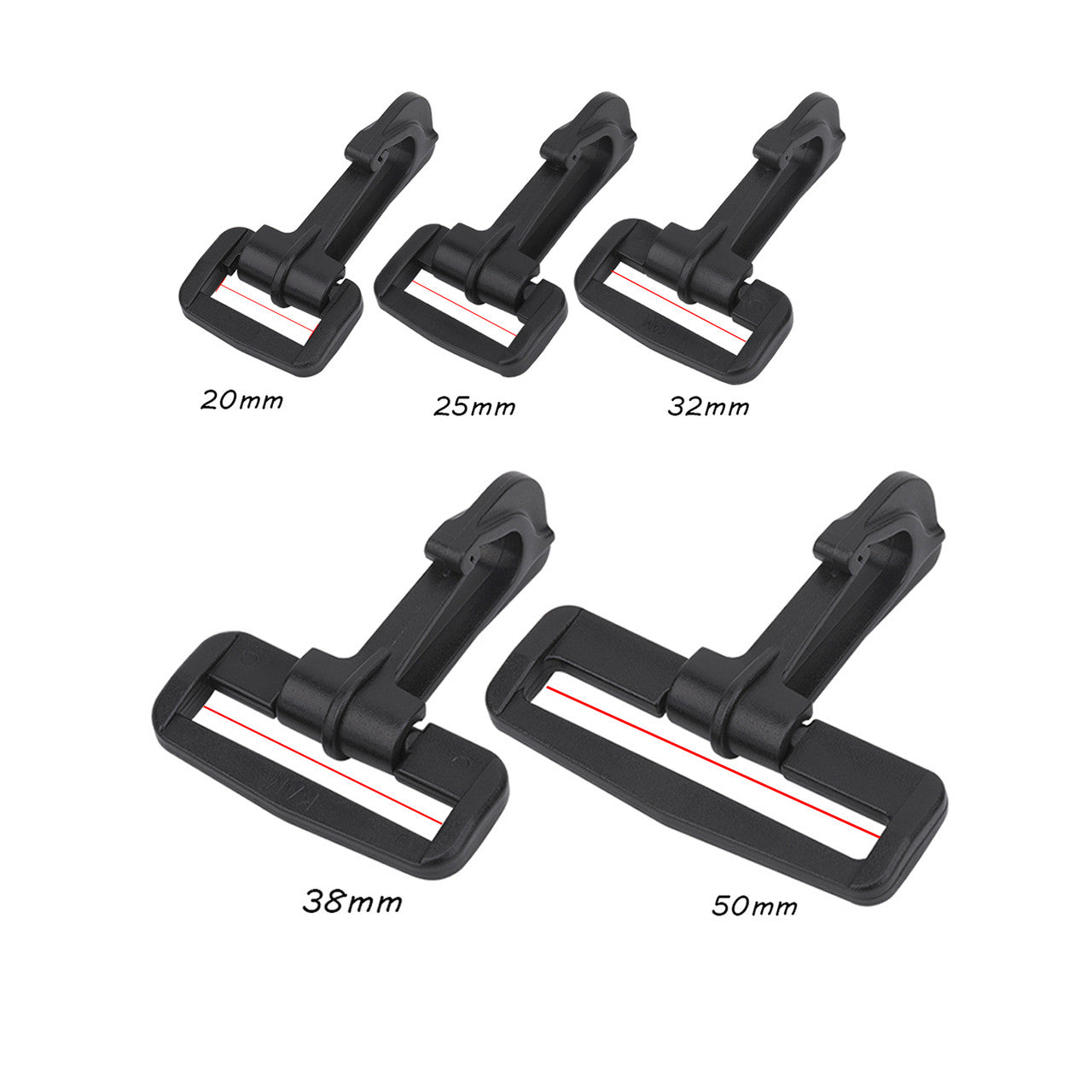 KAM Plastic Claw Clasp Snap Hooks (Pack of 10)