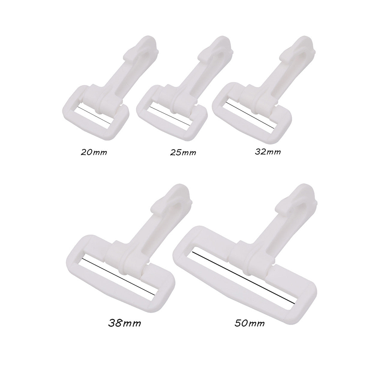 KAM Plastic Claw Clasp Snap Hooks (Pack of 10)