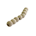 Natural Wood Oval Beads - (25 Sets)