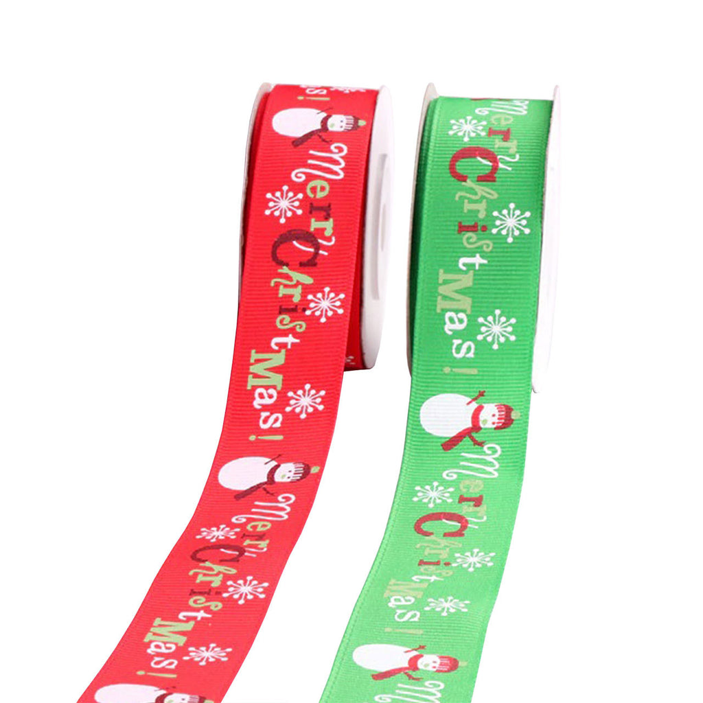 25mm Christmas Double Sided Ribbon (Pack of 2)