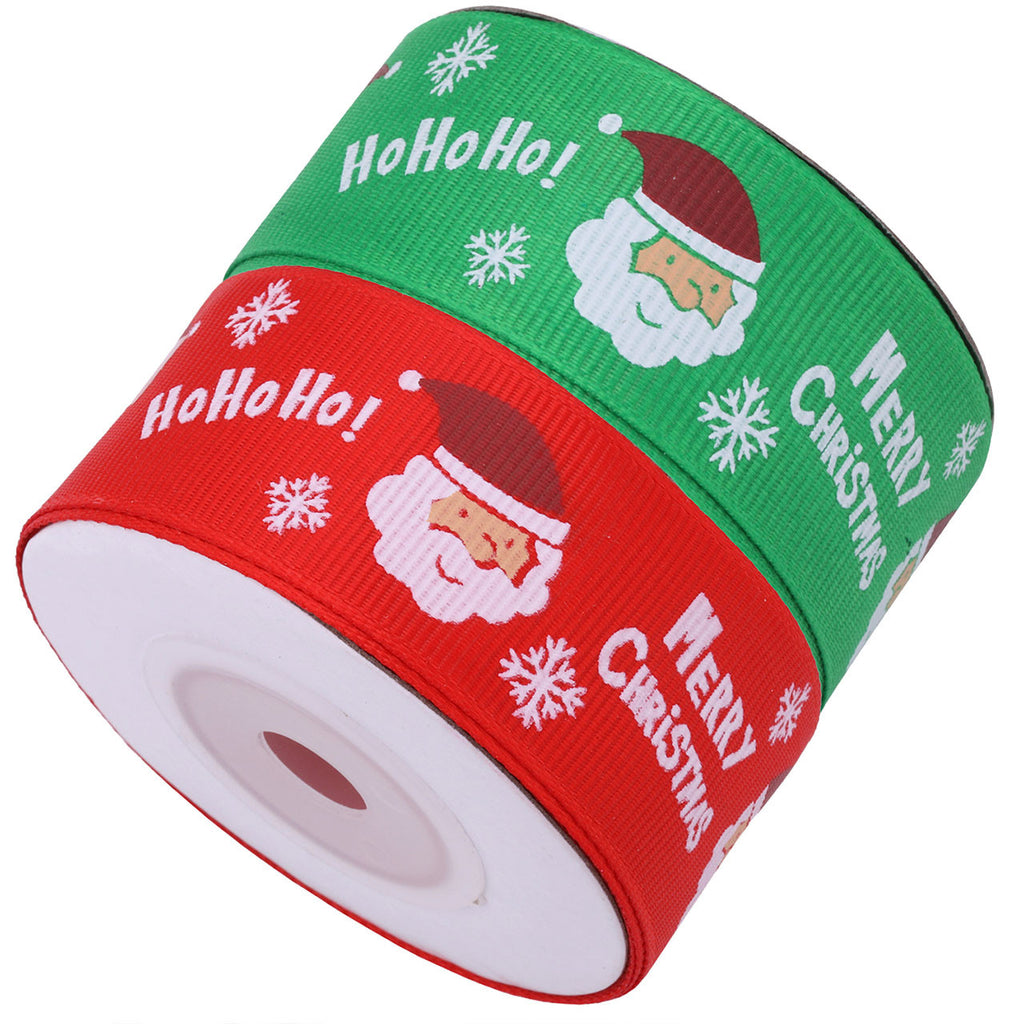 25mm Christmas Double Sided Ribbon (Pack of 2)