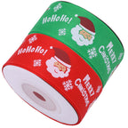 25mm Christmas Double Sided Ribbon (Pack of 2)