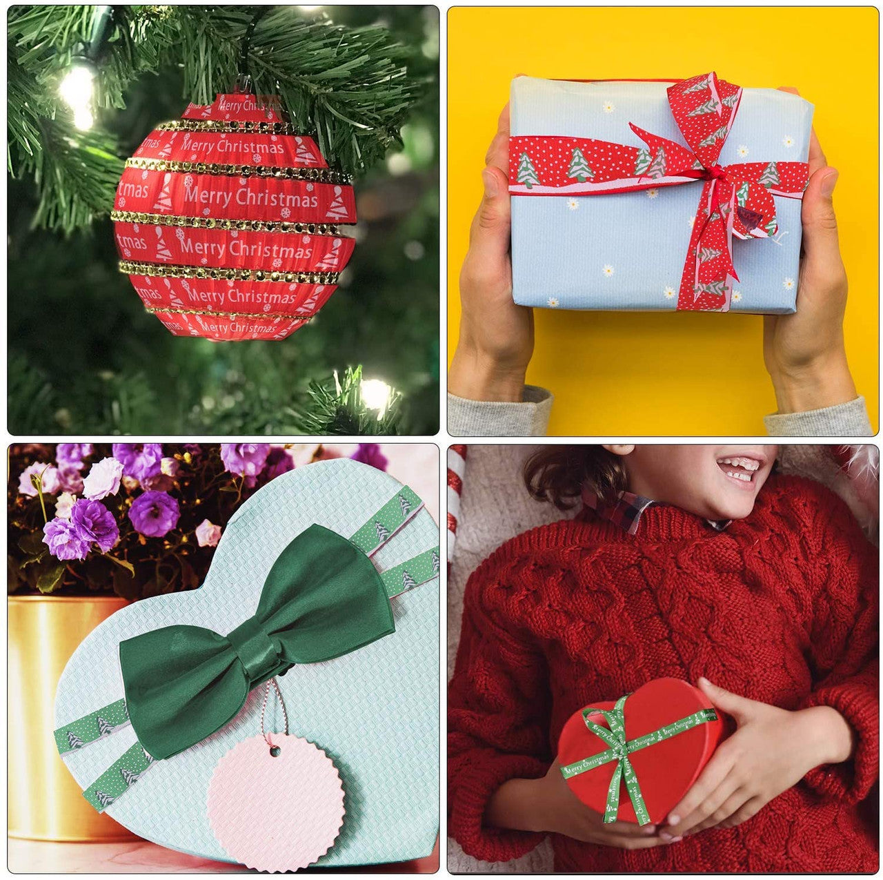 20mm Double Sided Ribbon - Christmas Trees