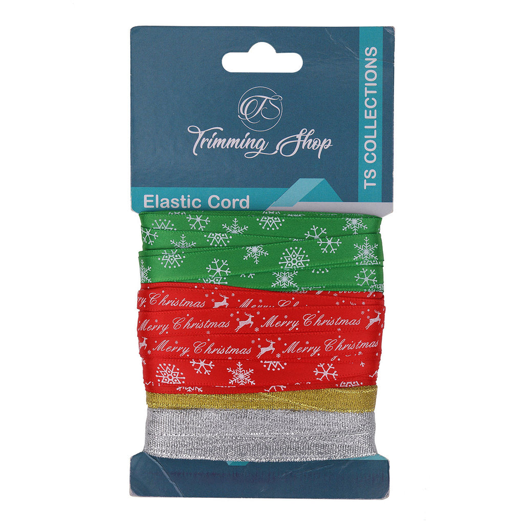10mm Christmas Ribbon Set 1 (4 Rolls)